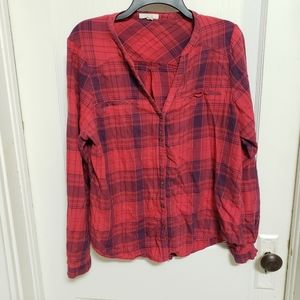 Plaid button down
